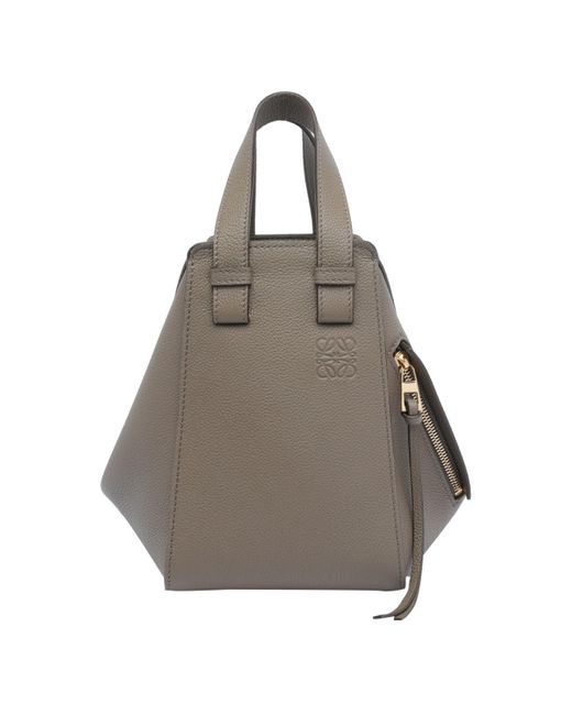 Loewe Gray Hammock Compact Handbag