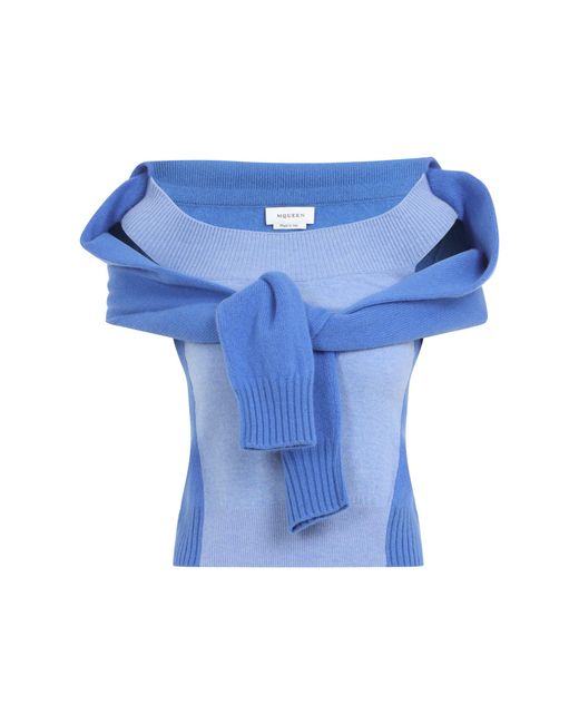 McQueen Blue Wrap Jumper