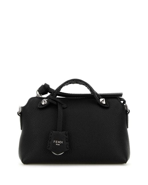 Fendi Black Leather Mini By The Way Handbag