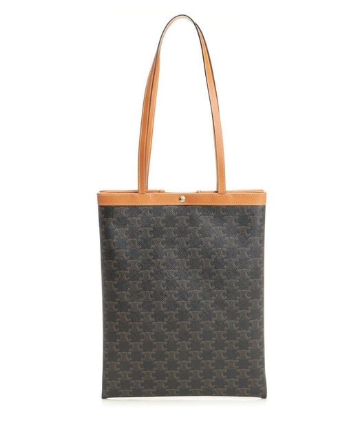 Céline Gray Medium Flat Shopper
