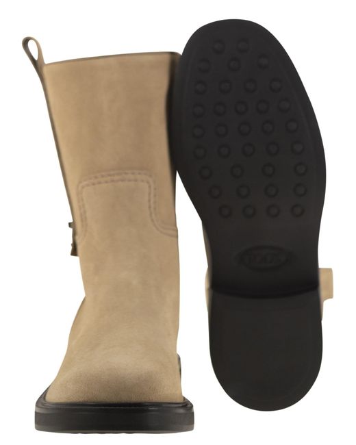 Tod's Brown Suede Ankle Boot for men