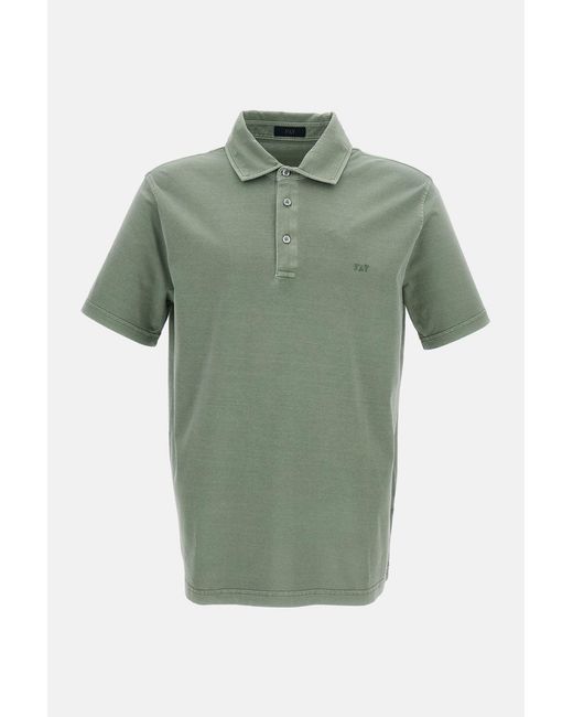Fay Green Polo Jersey Frosted for men