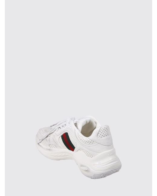 Gucci White 2.0 Perforated Leather Sneakers