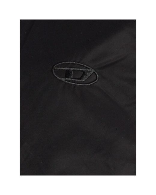DIESEL Black Logo Reversible W-Type Jacket for men