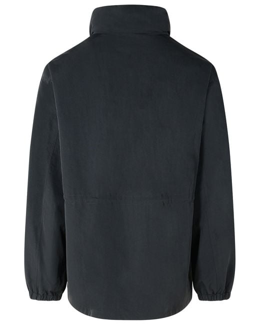 Burberry Blue Polyamide Raincoat for men
