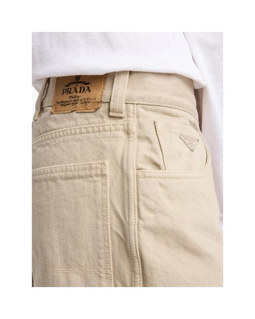 Prada Natural Neutrals Denim for men