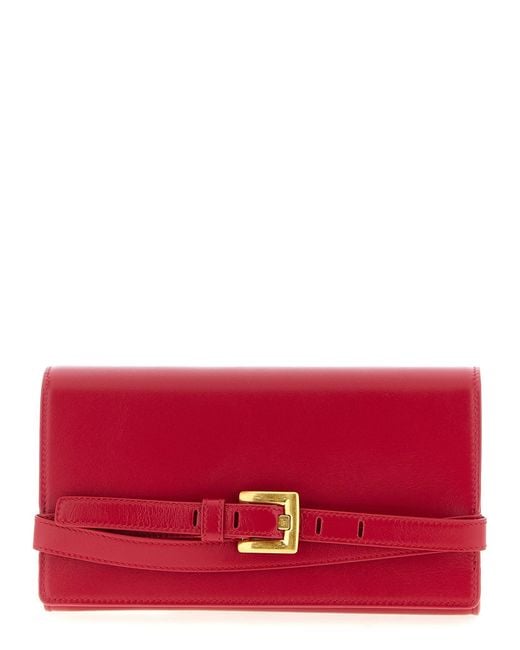 Balmain Red 'Shuffle' Wallet Chain