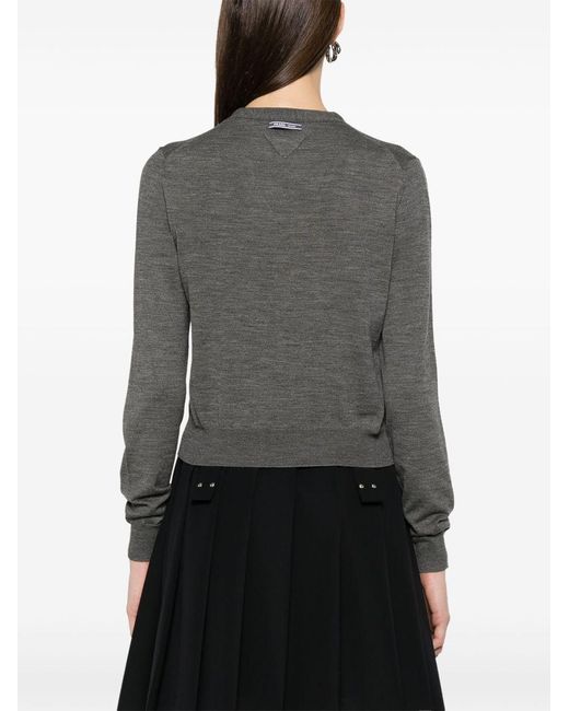 Prada Gray Cardigan Clothing