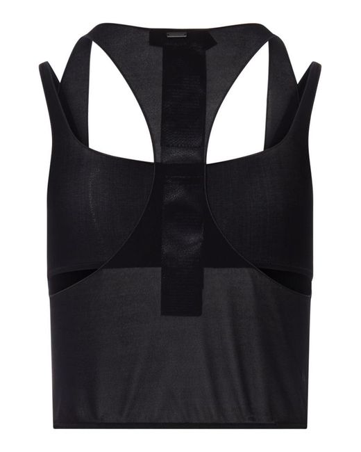 Gucci Black Semi-Transparent Top