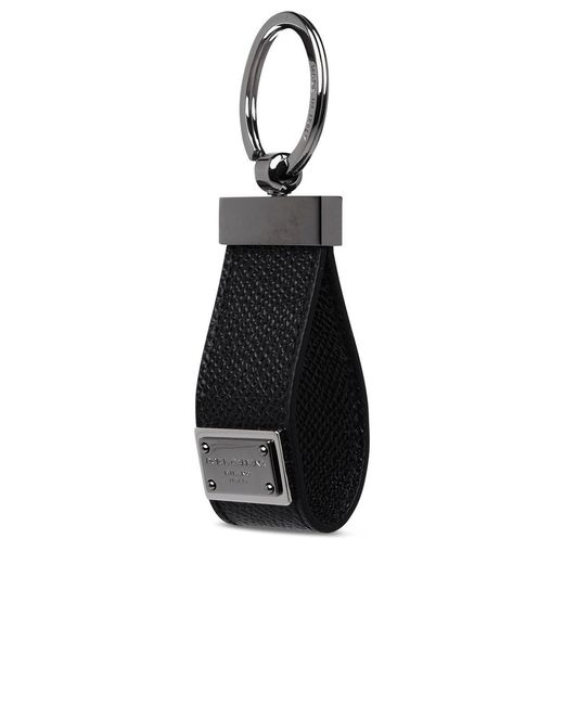 Dolce & Gabbana Black Lear Dauphine Keyring