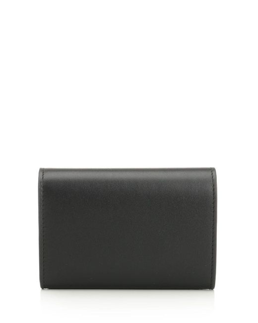 Loewe Gray Small Vertical Wallet "Pebble"
