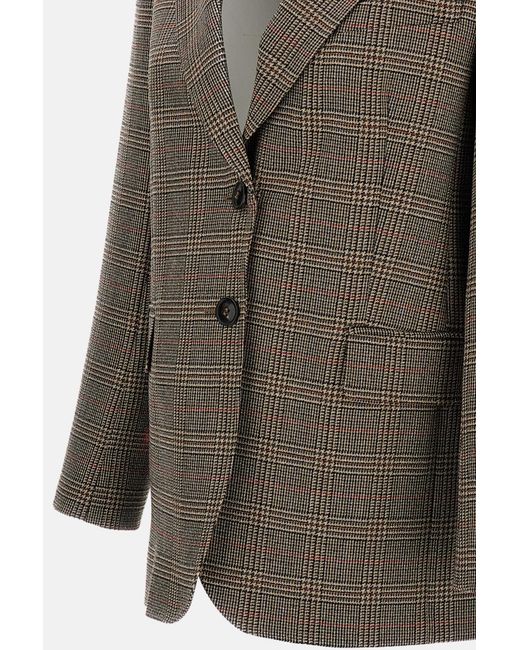 Max Mara Brown Single Breasted Wool Blazer
