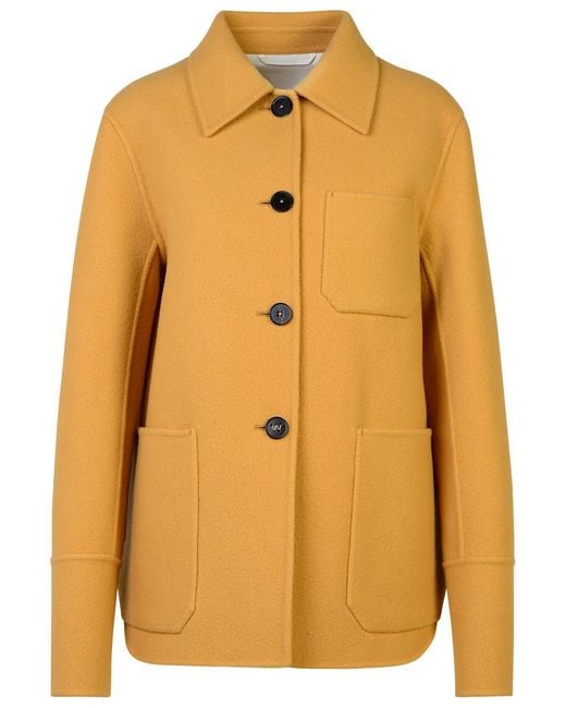Jil Sander Yellow Virgin Wool Jacket