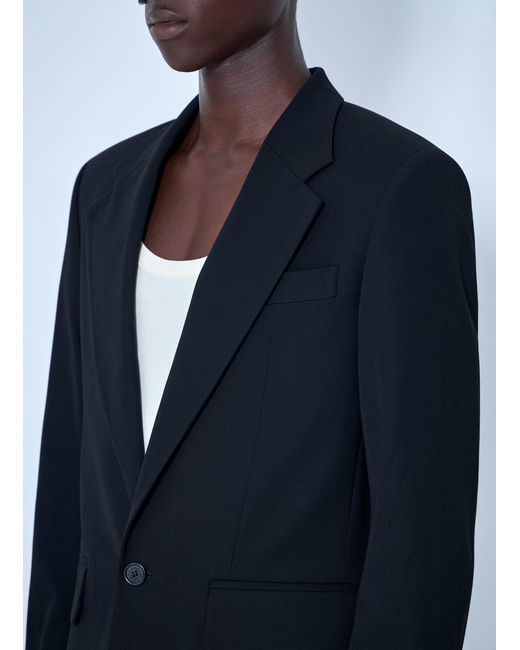 Acne Blue Fitted Suit Jacket for men