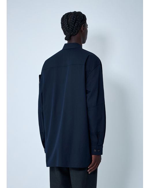Dries Van Noten Blue Button-Down Shirt for men