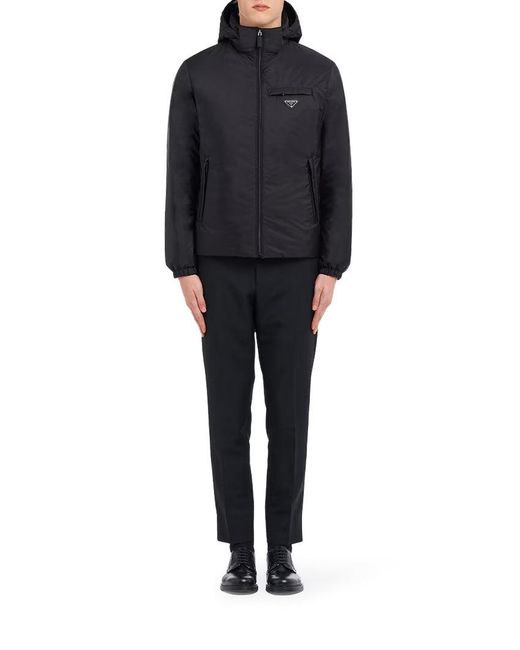 Prada Black Re-Nylon Down Jacket for men
