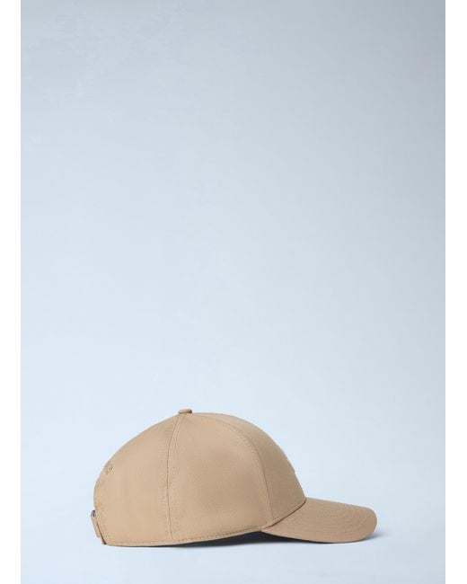 Moncler Blue Logo Embroidered Cap for men