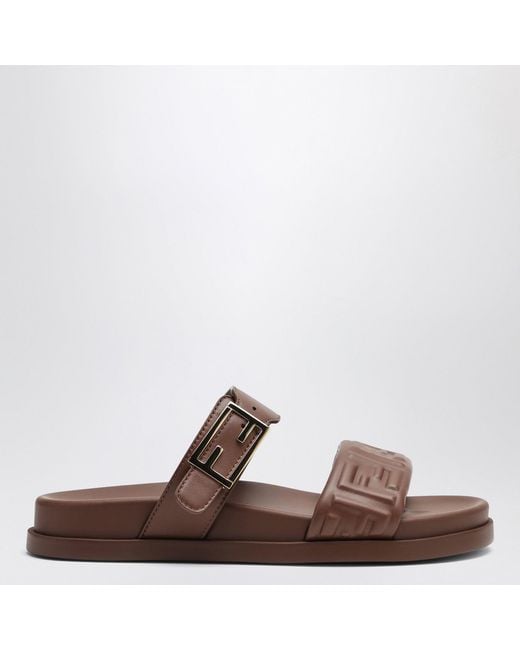 Fendi Brown Slide Feel