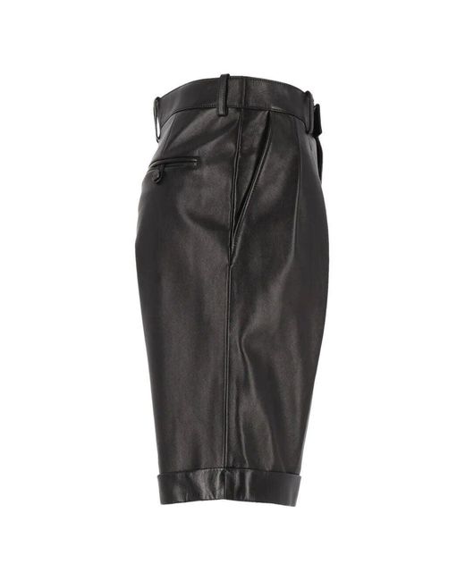 Saint Laurent Black Bermuda