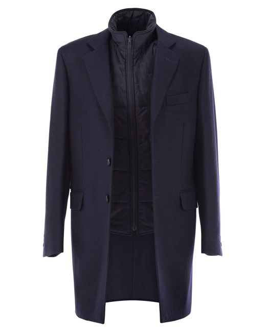Fay Blue Double Coat for men