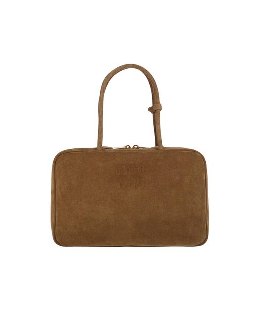 Miu Miu Brown "Beau" Handbag