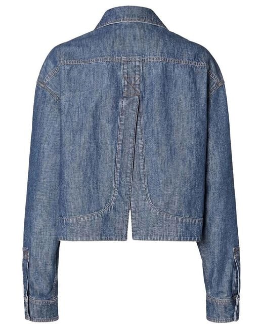Fendi Blue Chambray Short Jacket