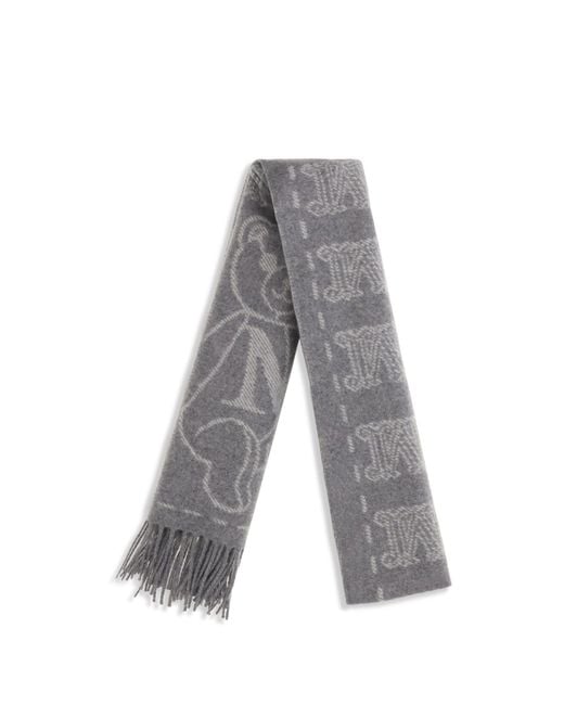 Max Mara Gray Charme Scarf