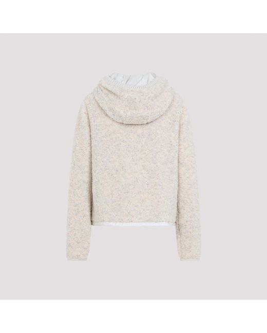 Moncler White Zip Up Jacket