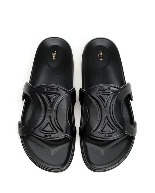Céline Black Triomphe Slide for men