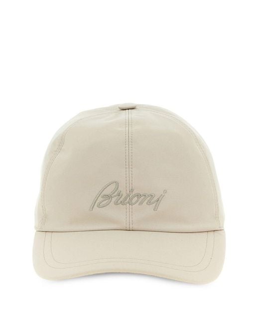 Brioni Natural Logo Baseball Cap for men