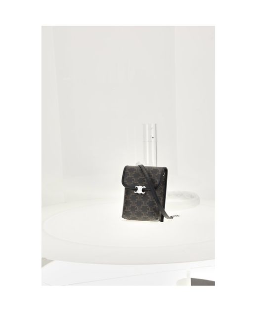 Céline White Vertical Pouch for men
