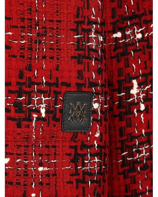 Amiri Red Tweed Jackets for men