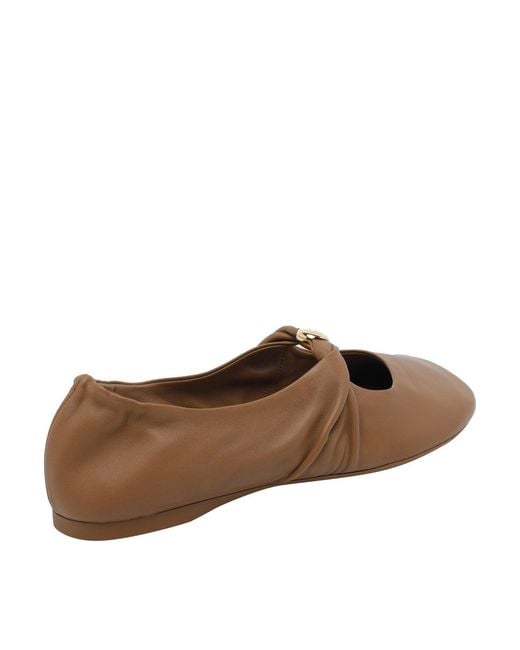 Loewe Brown Pebble Soft Ballets