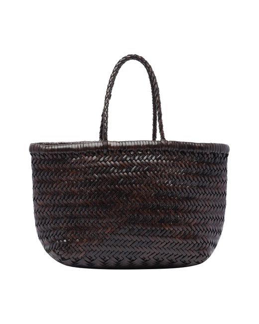 Dragon Diffusion Black Mini Bamboo Triple Jump Handbag