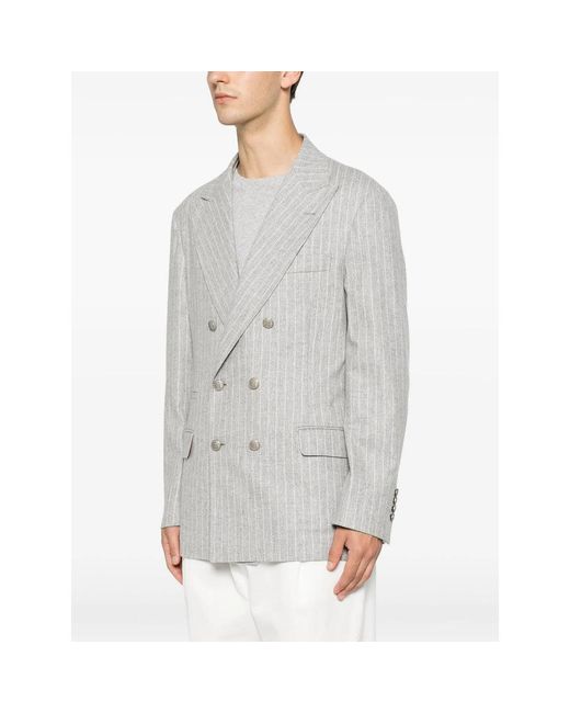 Brunello Cucinelli Gray Jackets for men