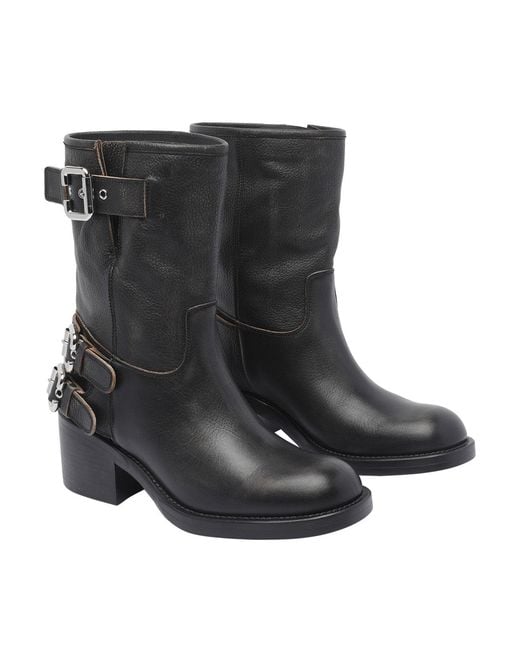 Chloé Black Dakota Booties