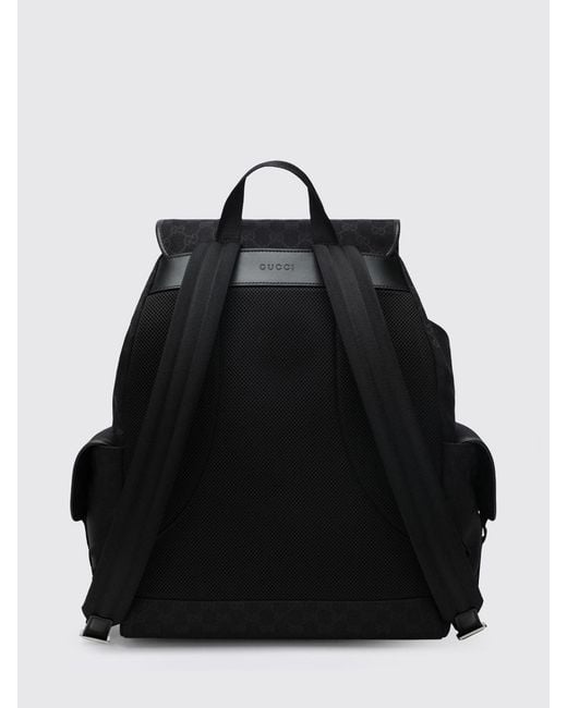 Gucci Black Gg Supreme Fabric Backpack for men