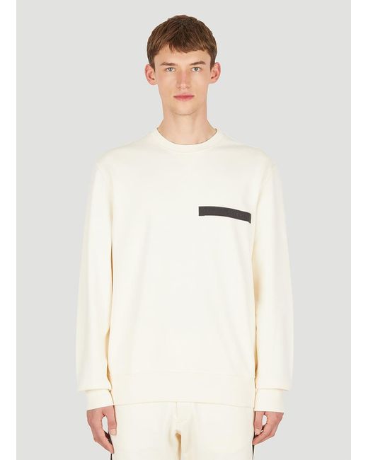 McQueen White Logo Patch Sweatshirt for men