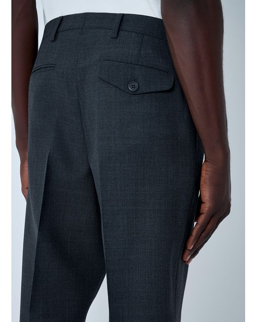 Prada Blue Wool Tailored Pants for men