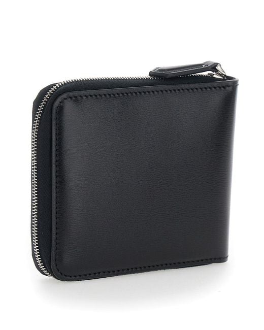 Fendi Black Compact Zip Round for men