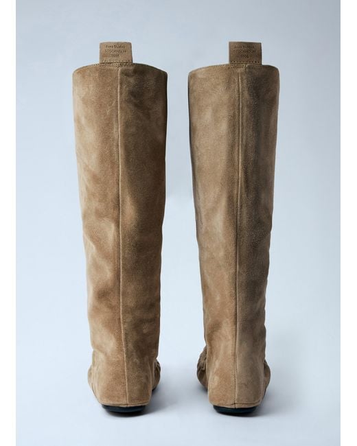 Acne Brown Suede Ankle Boots