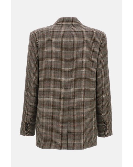 Max Mara Brown Single Breasted Wool Blazer