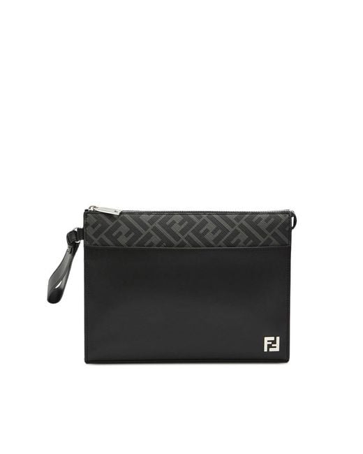 Fendi Black Clutch Bags for men
