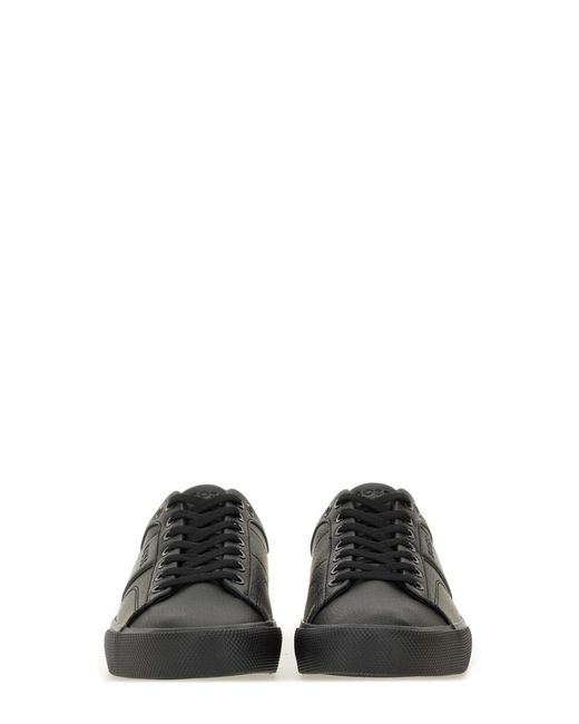 Boss Black Leather Sneaker for men