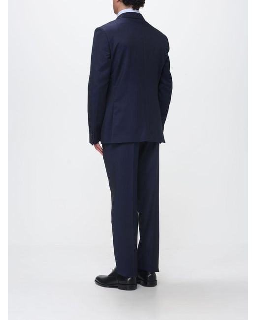 Zegna Blue Wool And Mohair Single-Breasted Suit for men
