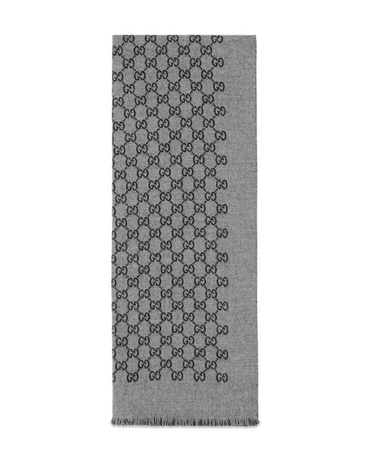 Gucci Gray Scarf for men