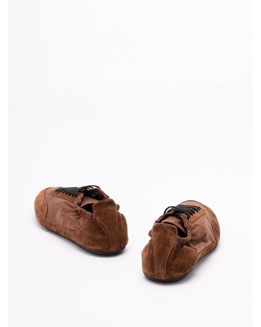 Prada Brown 'Collapse' Sneakers for men