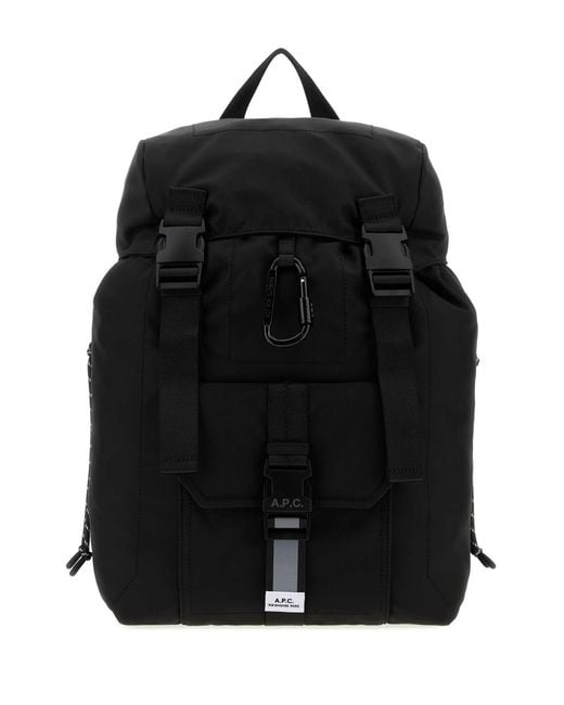 A.P.C. Black Fabric Trek 2.0 Backpack for men