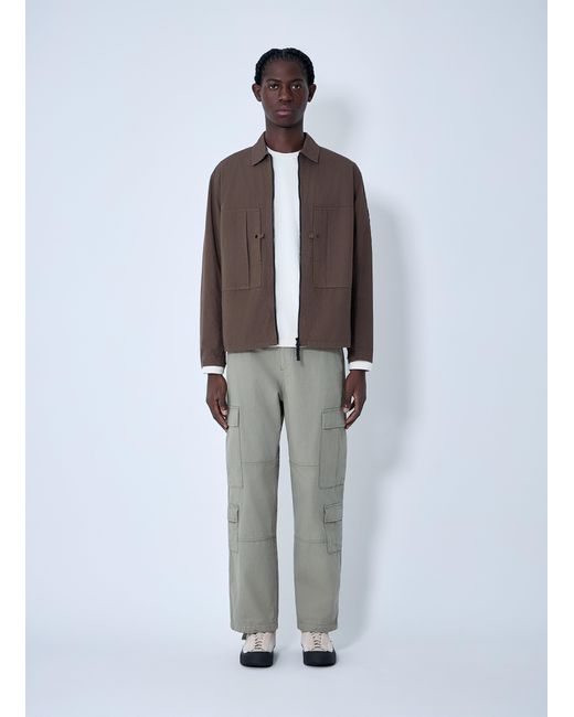 Stone Island Brown Logo Patch Jacket for men