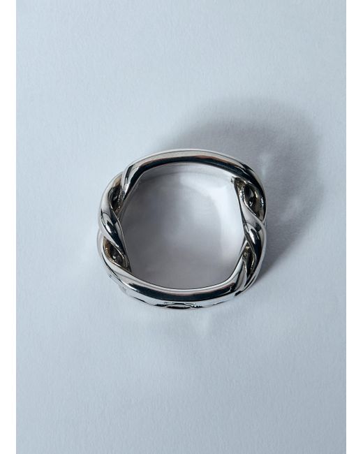 Vivienne Westwood リング 6404017K-01P475 PLATINUM/BLUE GREY Feodora Ring in PLATINUM-LIGHT-BLUE-CZ-CRYSTAL-DARK-GREY